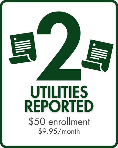 2 Utilities reported. $50 enrollment and $9.95 a month